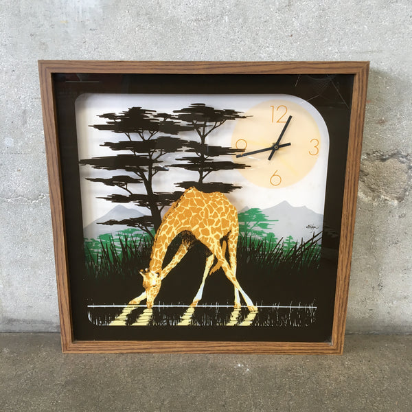 Vintage 70's Welby Giraffe Clock