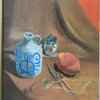 Vintage Signed Still Life of Bottle & Fruit