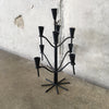 Vintage Scandinavian Style Metal Candelabra