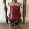 Vintage Dietz "City of LA" Red Globe Lantern