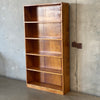 Vintage Solid Wood/Plywood Back 5 Shelf Bookcase