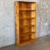 Vintage Solid Wood/Plywood Back 5 Shelf Bookcase