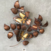 Vintage Signed Brass Butterfly Wall Sculpture