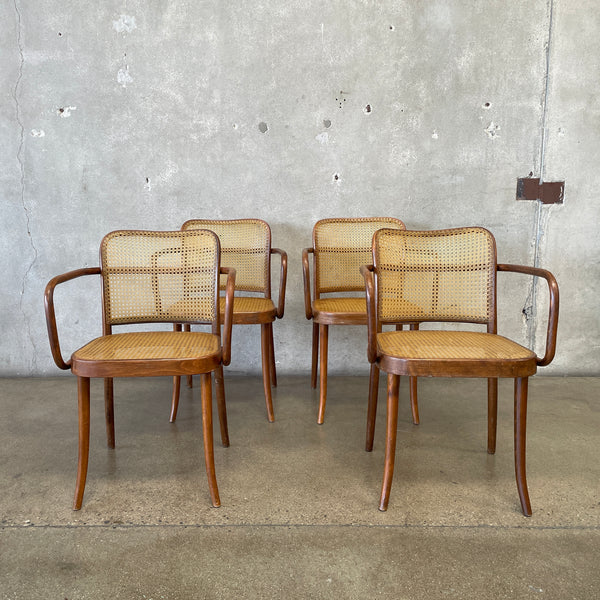 Set of four Joseph Hoffman Cone Chairs