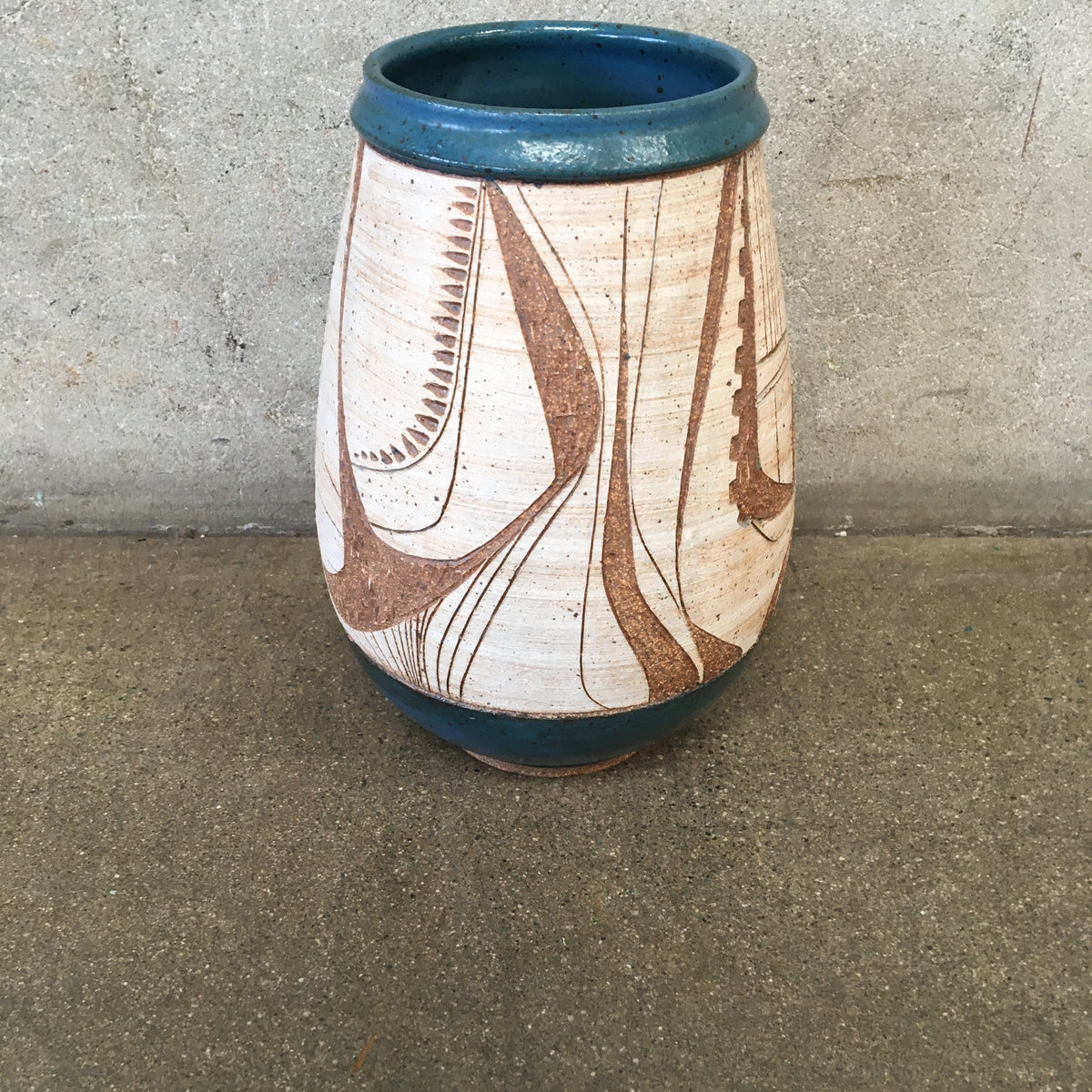 Vintage Ceramic Stoneware Vessel By Joel Edwards