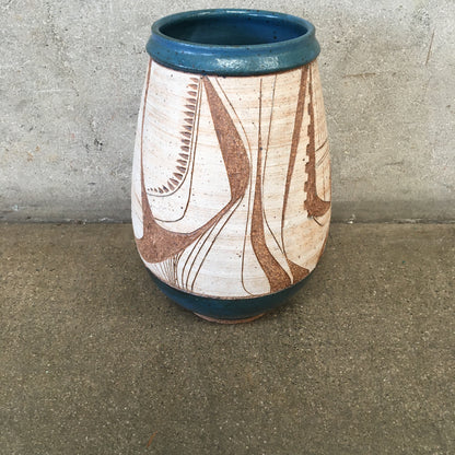 Vintage Ceramic Stoneware Vessel By Joel Edwards
