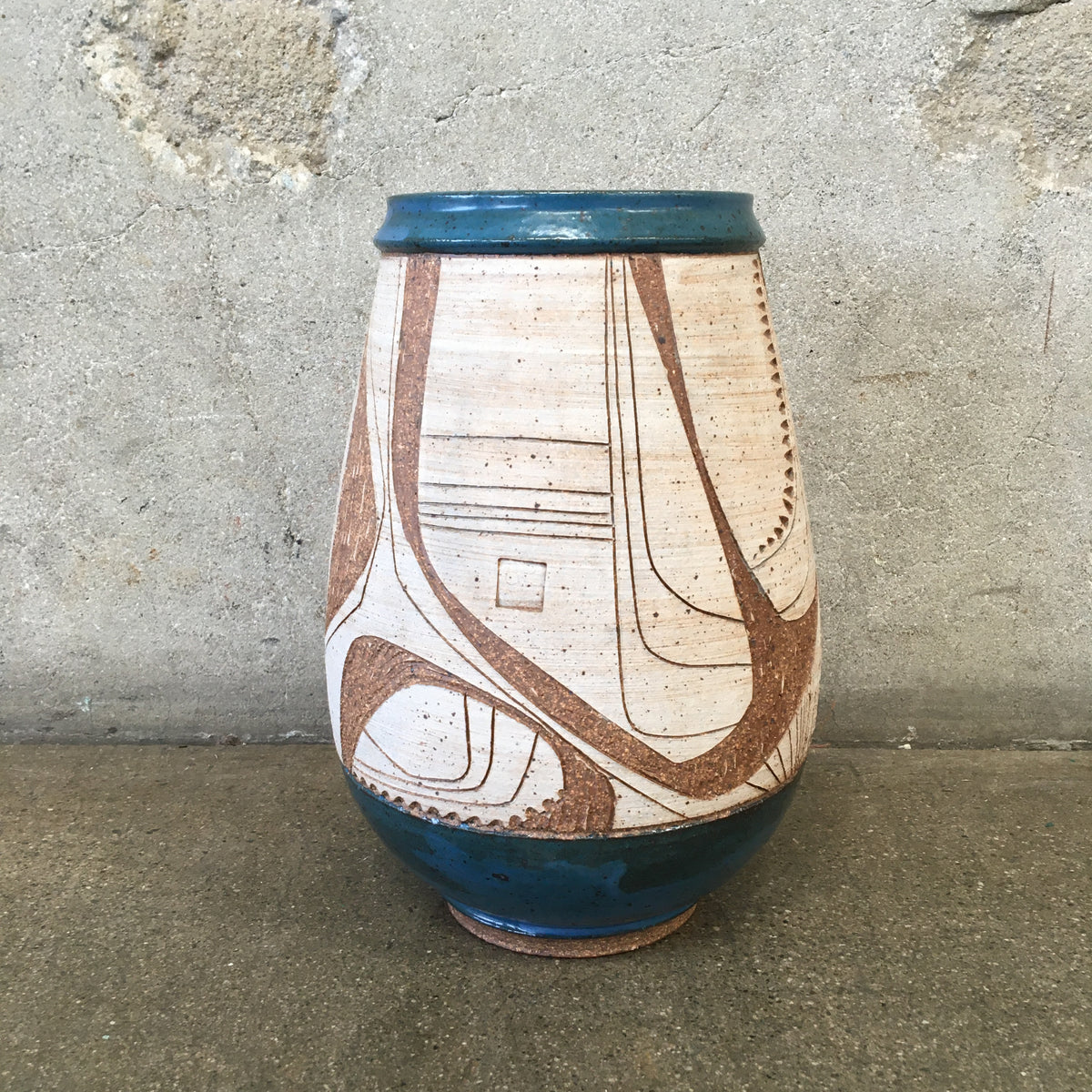Vintage Ceramic Stoneware Vessel By Joel Edwards