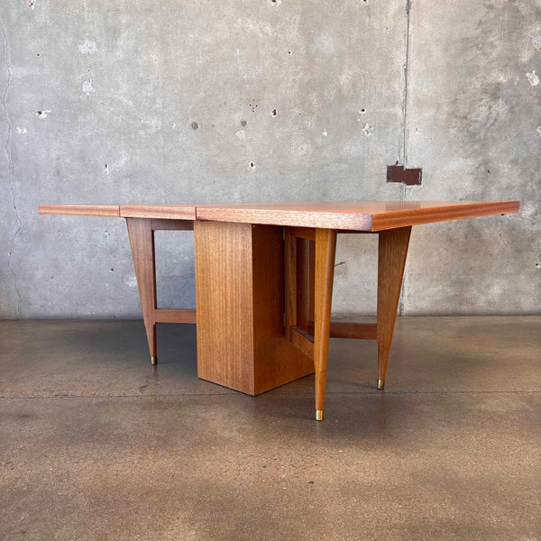 1950's Barzilay MCM Drop Leaf Dining Table