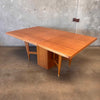 1950's Barzilay MCM Drop Leaf Dining Table