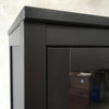Black Bookcase With Drawers And Doors