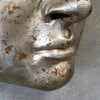 Paper Mache Sculpture of David's Face With Engravings