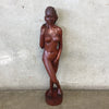 Vintage Walnut Nude Sculpture