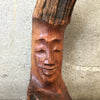 Vintage Koa Wood Branch Face Sculpture