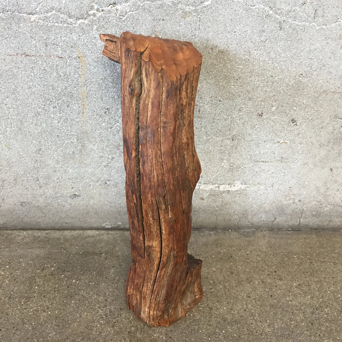 Vintage Koa Wood Branch Face Sculpture