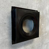 Vintage Mid Century Modern Orange Porcelain Enamel Finish Fireplace