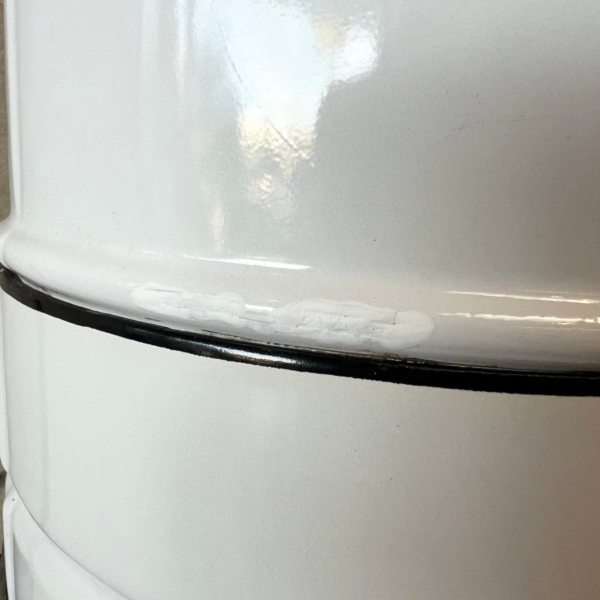 Vintage Mid Century Modern White Porcelain Enamel Preway Fireplace