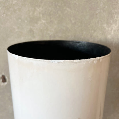 Vintage Mid Century Modern White Porcelain Enamel Preway Fireplace