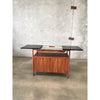 Mid Century Brown Saltman Bar Cart