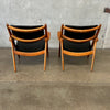 Pair of 1960's Hans Wegner Sawbuck Style Lounge Chairs