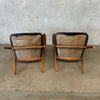 Pair of 1960's Hans Wegner Sawbuck Style Lounge Chairs