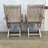 Pair Of Teak Folding Chairs