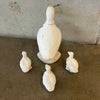 Set of 4 Cement Ducks - Mother Duck w/3 Ducklings