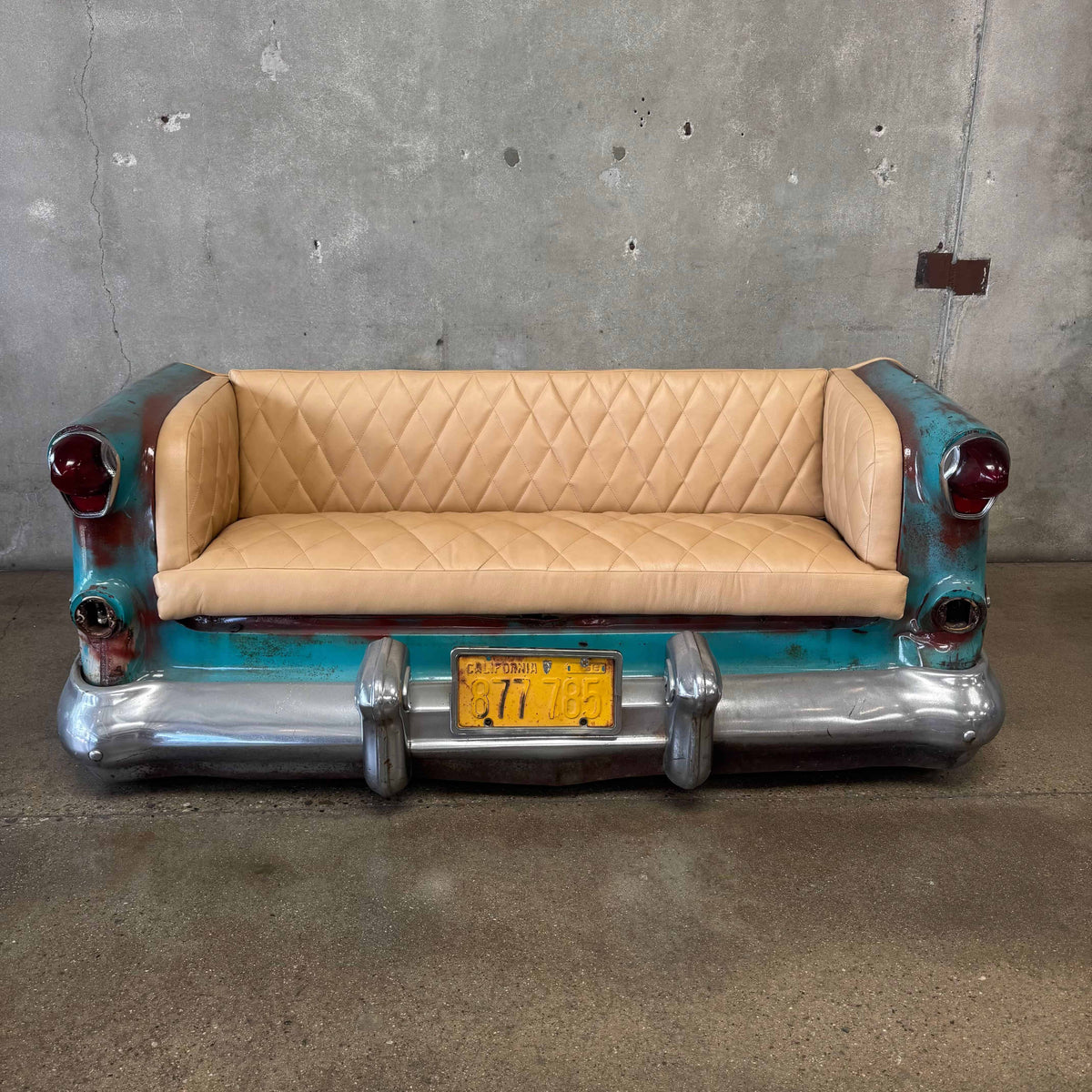Custom Made 1955 Old Mobile Tail End Couch