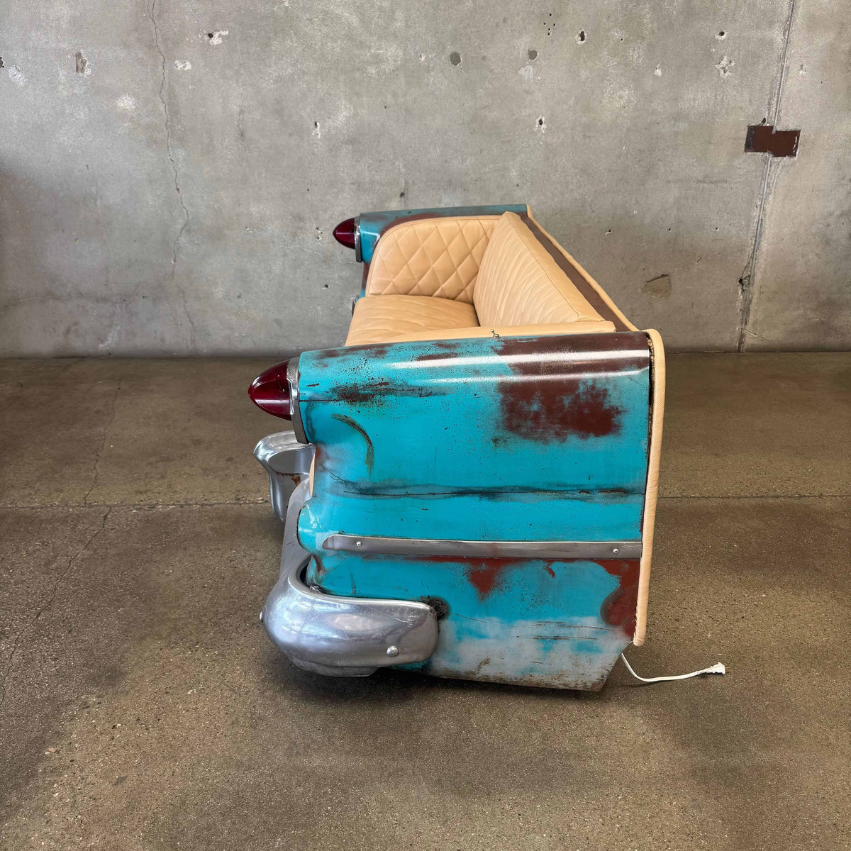 Custom Made 1955 Old Mobile Tail End Couch