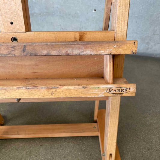 Wood Easel by Mabef w/ Graffiti