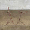 Pair of Vintage Metal Plant Stands