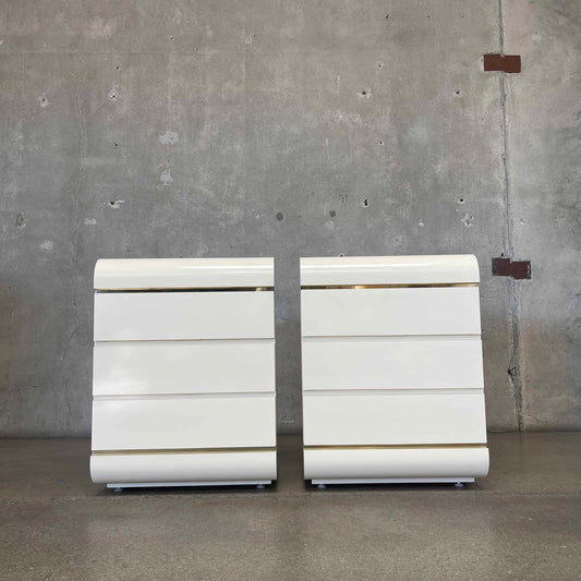Post Modern Waterfall Nightstands