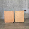 Post Modern Waterfall Nightstands