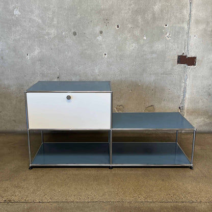 Vintage USM Haller F2 Credenza With One Cabinet Generation Two - Made In Switzerland