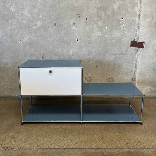 Vintage USM Haller F2 Credenza With One Cabinet Generation Two - Made In Switzerland