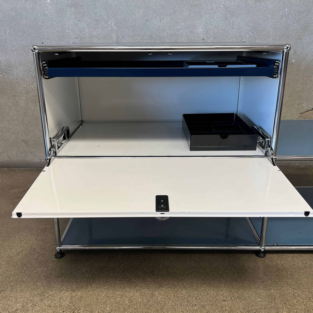 Vintage USM Haller F2 Credenza With One Cabinet Generation Two - Made In Switzerland