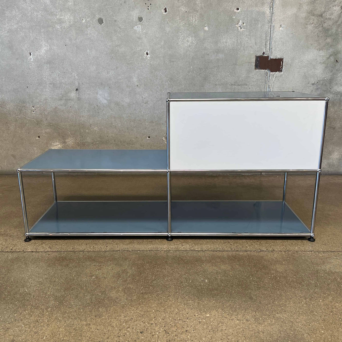 Vintage USM Haller F2 Credenza With One Cabinet Generation Two - Made In Switzerland