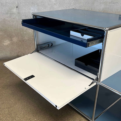 Vintage USM Haller F2 Credenza With One Cabinet Generation Two - Made In Switzerland