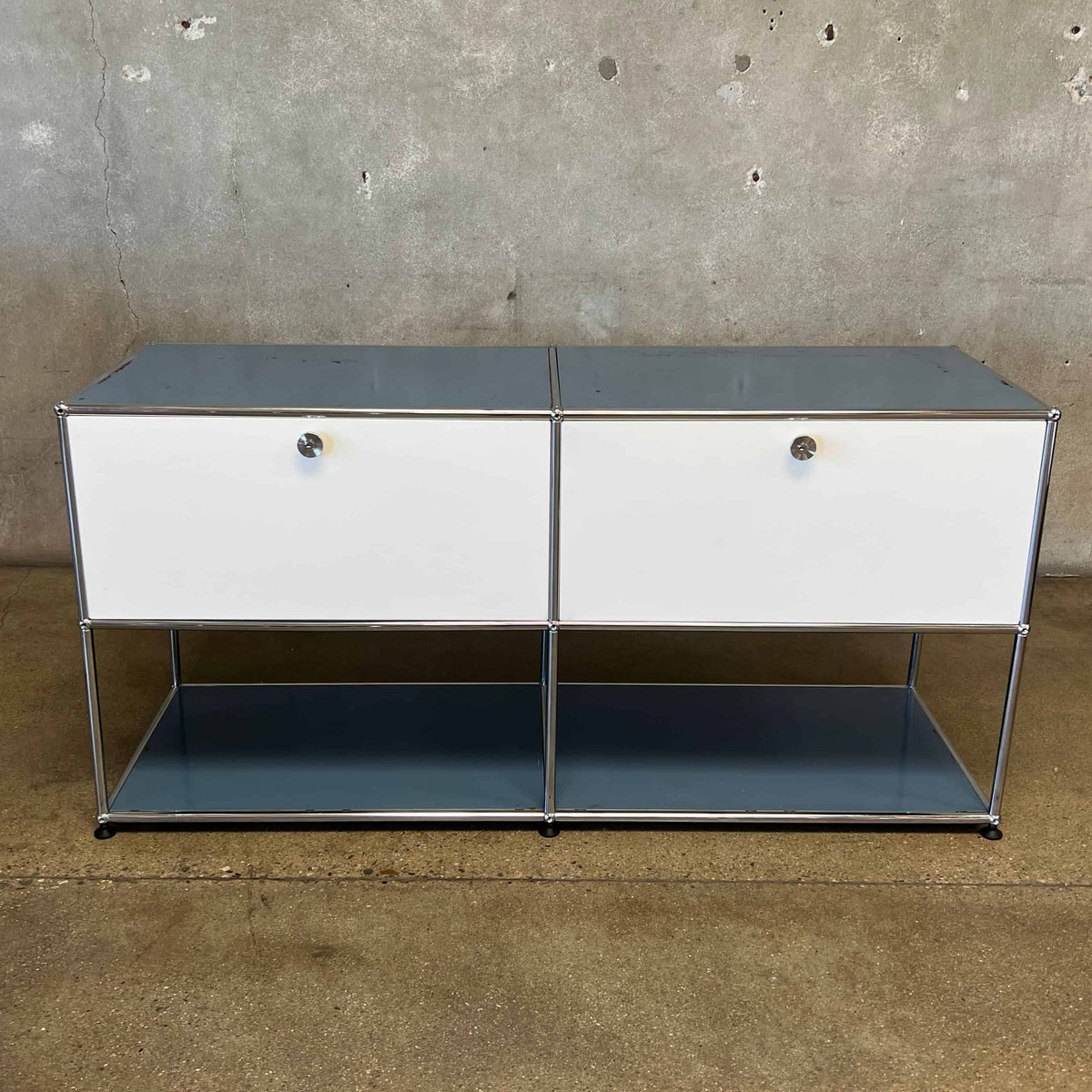 Vintage USM Haller F2 Credenza With Two Cabinet Gen Two - With Two Keys