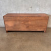 Mid Century Modern Walnut Credenza with Vinyl Storage