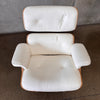 New Reproduction Eames Lounge Chair in White