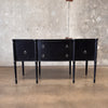 Vintage Black Sideboard Console- All Hardwood