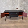 Vintage Black Sideboard Console- All Hardwood