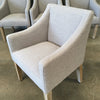 Set of Four Modern Upholstered Dining Arm Chairs