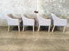 Set of Four Modern Upholstered Dining Arm Chairs