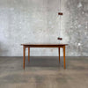 Mid Century Modern Dining Table w/ One Leaf
