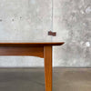 Mid Century Modern Dining Table w/ One Leaf