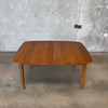 Mid Century Modern Dining Table w/ One Leaf