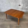 Mid Century Modern Dining Table w/ One Leaf