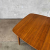 Mid Century Modern Dining Table w/ One Leaf
