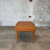 Mid Century Modern Dining Table w/ One Leaf